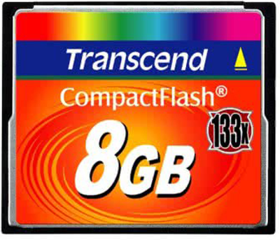 Карта пам'яті Transcend CompactFlash 133 8 GB (TS8GCF133)
