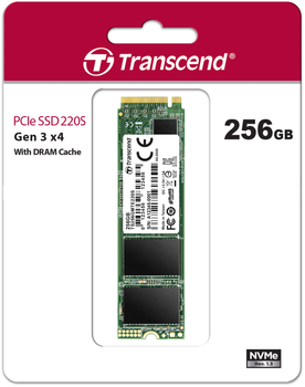SSD диск Transcend MTE220S 256GB M.2 PCIe Gen 3.0 3D NAND (TS256GMTE220S)