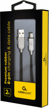 Kabel Cablexpert USB - Apple Lightning 2 m Czarny (CC-USB2R-AMLM-2M)