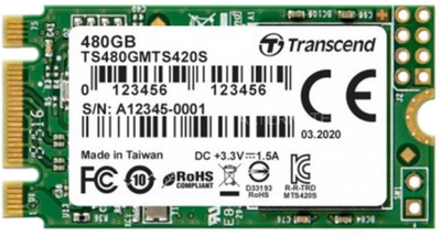 SSD диск Transcend MTS420S 480GB M.2 2242 SATAIII 3D NAND TLC (TS480GMTS420S)