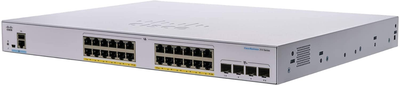 Комутатор Cisco CBS250-24FP-4X-EU