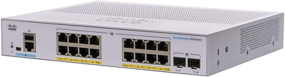 Комутатор Cisco CBS350-16P-E-2G-EU