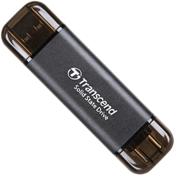 Dysk SSD Transcend ESD310C 256GB USB Type-A/USB Type-C 3D NAND (TS256GESD310C) Zewnętrzny