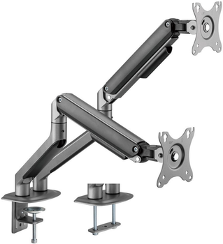 Кронштейн для 2 моніторів Gembird 17-32" 2-9 кг (MA-DA2-05)