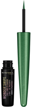 Гелева підводка для очей Rimmel Wonder Swipe 2-in-1 Glitter Eyeliner To Eyeshadow Green 1.7 мл (3614227700543)