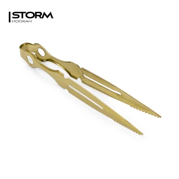 Щипцы для кальяна Storm 23 см Золотые