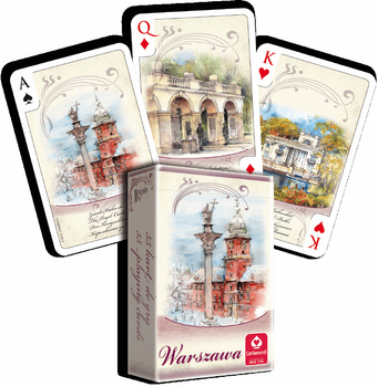 Karty do gry Cartamundi Warszawa Akwarele 1 talia x 55 kart (5901911001665)