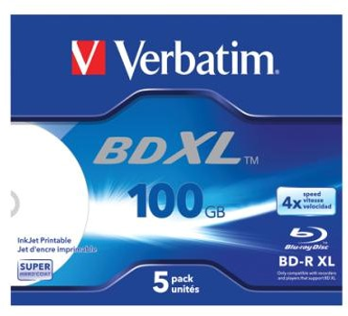 Оптичний диск Verbatim BD-R XL 100 GB 4x Jewel 5 шт (23942437895)