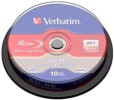 Оптичний диск Verbatim BD-RE SL LTH Type 25 GB 2x Cake Box 10 шт (23942436942)