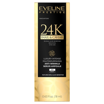 Сироватка для обличчя Eveline Cosmetics Prestige 24k Snail&Caviar 18 мл (5903416000280)