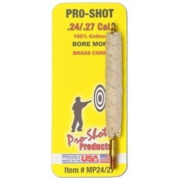 Пуховка Pro-Shot для калибра 6 мм (.243) / 6.5 мм (.264) Хлопок. 8/32 M