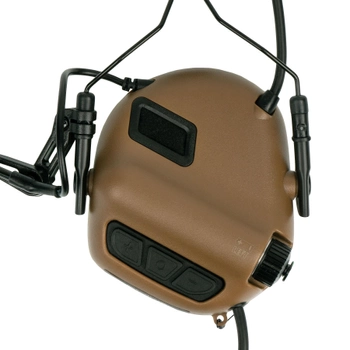 Активная гарнитура Earmor M32H Mark 3 MilPro с адаптерами на рельсы шлема 2000000142920