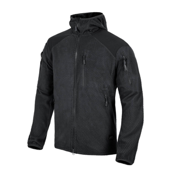 Флисовая куртка Helikon-Tex Alpha Hoodie Grid Fleece черный XXL