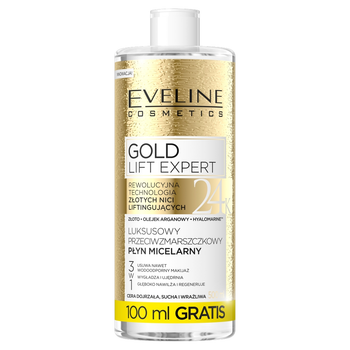 Міцелярна вода Eveline Cosmetics Gold Lift Expert 500 мл (5901761970128)