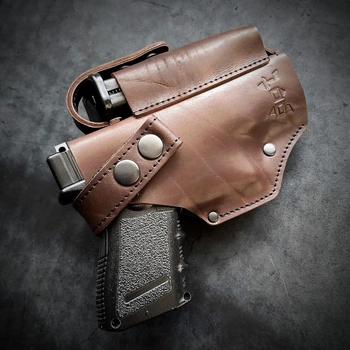 Поясна кобура для Glock 19 коричнева