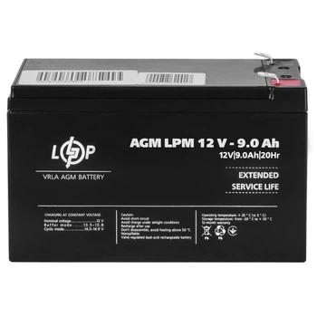 Аккумулятор AGM LPM 12V 9 Ah LogicPower (3866)