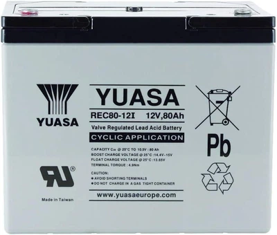 Акумулятор Yuasa REC80-12I 12V 80 Ah 12 years EUROBAT High Rate AGM VRLA