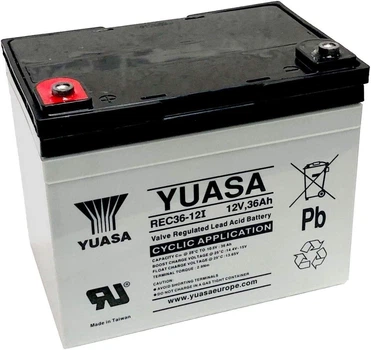 Аккумуляторная батарея Yuasa REC36-12I 12V 36 Ah 12 years EUROBAT High Rate AGM VRLA
