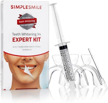 Набір для відбілювання зубів Beconfident Simplesmile Teeth Whitening X4 Expert Kit Гель для відбілювання 10 мл + Зубні капи 3 шт + Аплікатор (7350064168318)