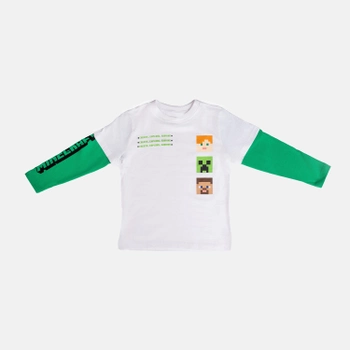T-shirt z długim rękawem dziecięcy OVS 1834284 122 cm White (8056781762462)