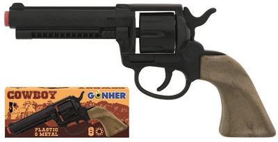 Іграшковий револьвер Gonher Cowboy 8-зарядний (8410982011963)