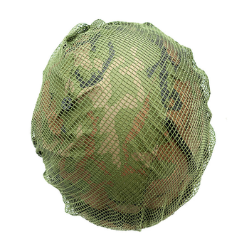 Сеть маскировочная на шлем каску тактическая универсальная для силовых структур Brotherhood Зеленая (SK-NNet-Helmet-DGS)