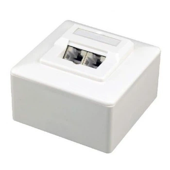 Компьютерная розетка RJ45x2 FTP, cat.6 Cablexpert (MWS-2S6-01)