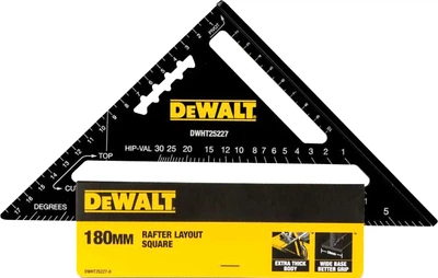 Kątownik dekarski DeWalt metalowy 180 x 180 mm (DWHT25227-0)