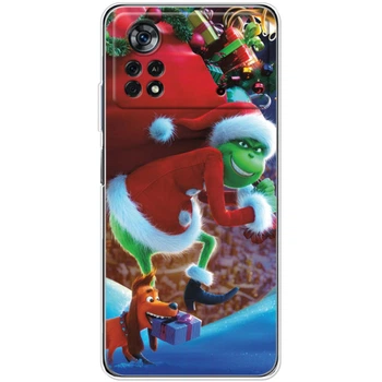 Силиконовый Чехол с Картинкой для Xiaomi Poco X4 Pro 5G Принт (Новогодний, Гринч) (44305-ysm2268)