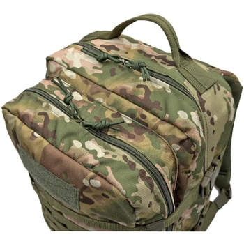 Рюкзак тактичний 40 літрів полікордура Мультикам (olive) MELGO армійський, штурмовий