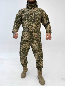 Тактичний зимовий теплий військовий комплект RH-15 ( Куртка + Штани ), Камуфляж: Піксель ЗСУ, Розмір: S