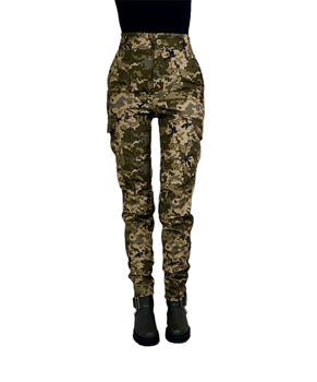 Жіночі військові тактичні штани 54 укрпіксель софтшелл утепленні