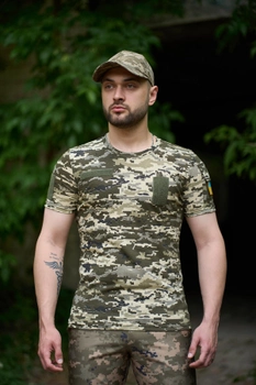 Тактическая футболка пиксель с липучками на груди и карман на плече 3XL