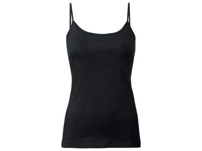 Майка бельевая с тонкими бретелями для женщины Esmara LYCRA® 369947_381924_499682_464637_ XL Черный