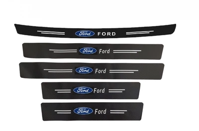 Наклейки на пороги і задній бампер заокруглена карбонові Ford всі моделі
