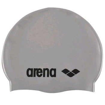 Шапка для плавания Arena CLASSIC SILICONE JR серебристый Дит OSFM