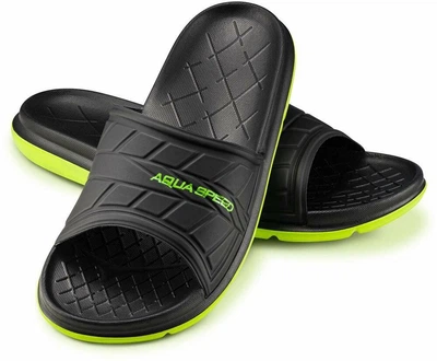 Шлепанцы Aqua Speed ASPEN размер 39 Черная обувь для моря, пляжа, бассейна, плавание