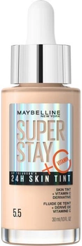 Тональна основа Maybelline Super Stay 24H з вітаміном C 5.5 стійка та освітлювальна 30 мл (3600531672348)