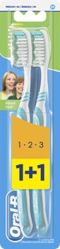 Набор зубных щеток Oral-B 1-2-3 Natural Fresh 1+1 шт (3014260110659)