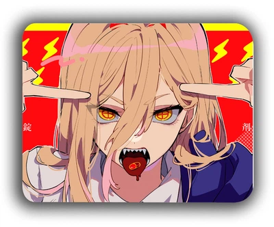 Коврик для мыши аниме Пауэр Человек-бензопила Chainsaw Man 18х22 см (k179)