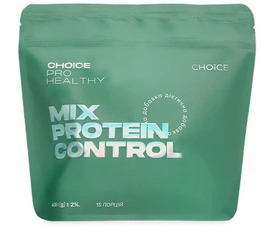 Жирозпалювач для схуднення, протеїновий коктейль - MIX PROTEIN CONTROL, Чойс Choice, Made in Ukraine, 405 Г / 15 ПОРЦІЙ