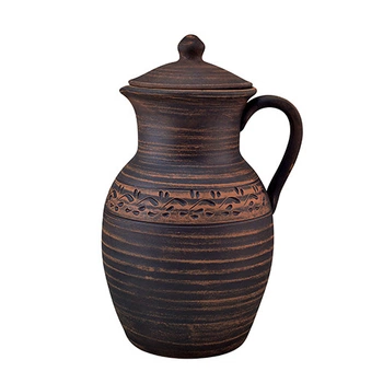 Кувшин глиняный 2,5л с ручкой (резн.) KR5150-2