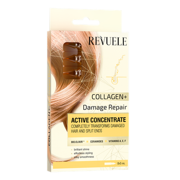 Активный концентрат для волос Revuele Collagen + Восстановление повреждений 8 x 5 ml