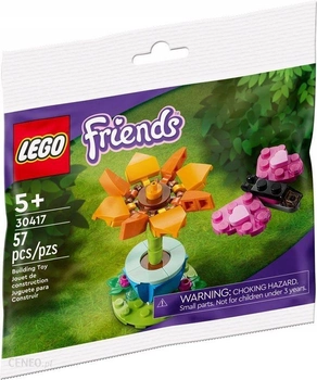 Zestaw klocków Lego Friends Ogrodowy kwiat i motyl 57 części (30417)