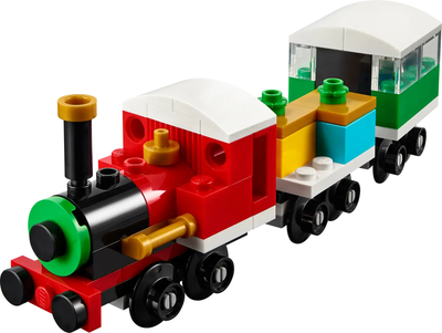 Zestaw klocków LEGO Creator Swiąteczny pociąg 73 elementy (30584)