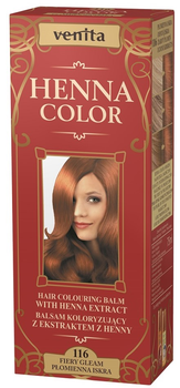 Лосьйон для фарбування з екстрактом хни Venita Henna Color 116 Полум'яна іскра 75 мл (5902101515641)