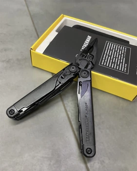 Мультиинструмент Leatherman Super Tool 300M, Черный, 18 инструментов, мультитул для военных, чехол MOLLE
