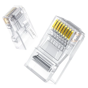 Конектор UGREEN NW120 Cat-6 UTP RJ-45 Modular Plugs, 100 шт (60558)
