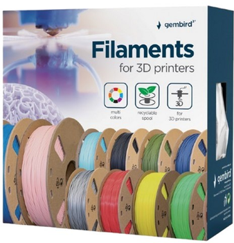 Filament do wkładu Gembird ABS 1.75 mm Żółty (3DP-ABS1.75-01-Y)