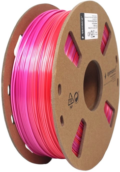 Filament do wkładu Gembird PLA Silk Rainbow 1.75 mm Czerwony/Purpurowy (3DP-PLA-SK-01-RP)